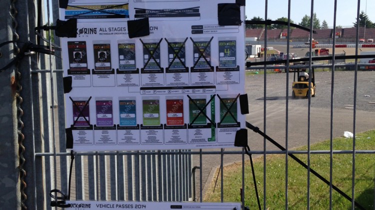 Rock am Ring Backstage Pass
