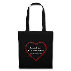 You Suck Less Tasche schwarz