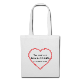 You Suck Less Tasche weiß