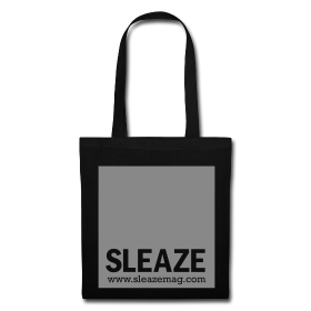 SLEAZE Tasche schwarz/silber Glitzer