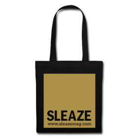 SLEAZE Tasche schwarz/gold Glitzer