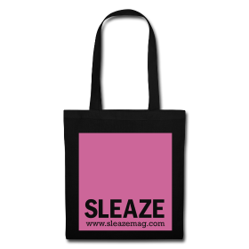 SLEAZE Tasche schwarz/pink Glitzer