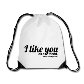 I like you Gymbag weiß/schwarz