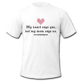 Mom Says No T-Shirt Männer T-Shirt von American Apparel
