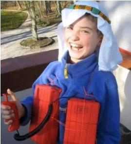unpassende halloweenkostüme für kinder_terrorist