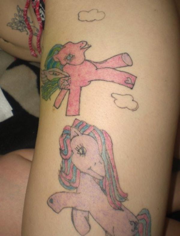 20 hässlichsten tätowierungen ugly tattoo tattoo fail gurke my little pony