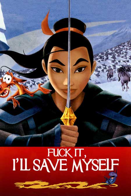 Copyright Walt Disney Company Gena-mour Barrett Mulan Filmplakate lustig