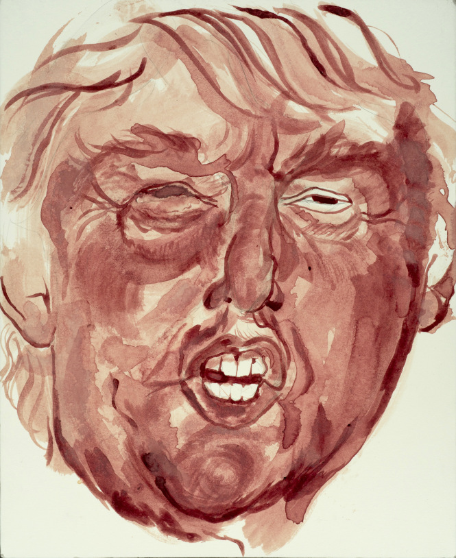 Donald-Trump-Gemälde aus Menstruationsblut sarah levy