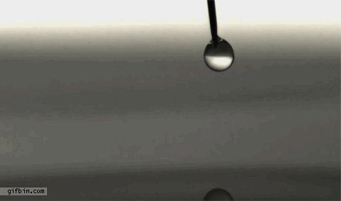 slow motion water drop