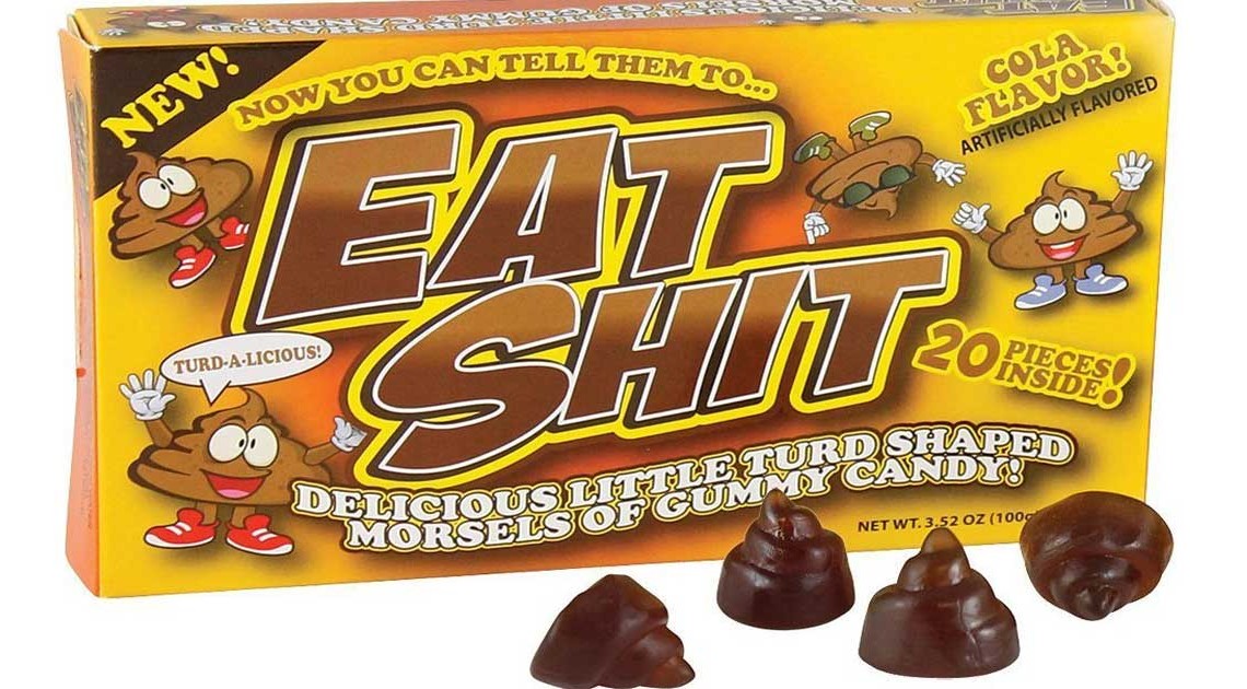 seltsame süßigkeiten eat shit
