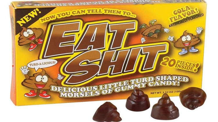 seltsame süßigkeiten eat shit