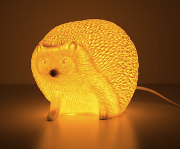 geschenkideen für tierliebhaber igel tischlampe