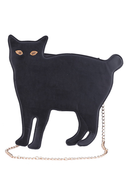 tasche schwarze katze geschenkidee weihnachten last minute