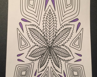 Das Cannabis Ausmalbuch