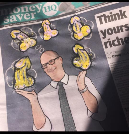 dicks on the herald sun ausstellung tagesnachrichtne mit penis