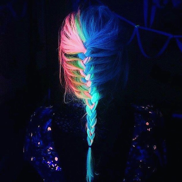 glow in the dark haarfarbe