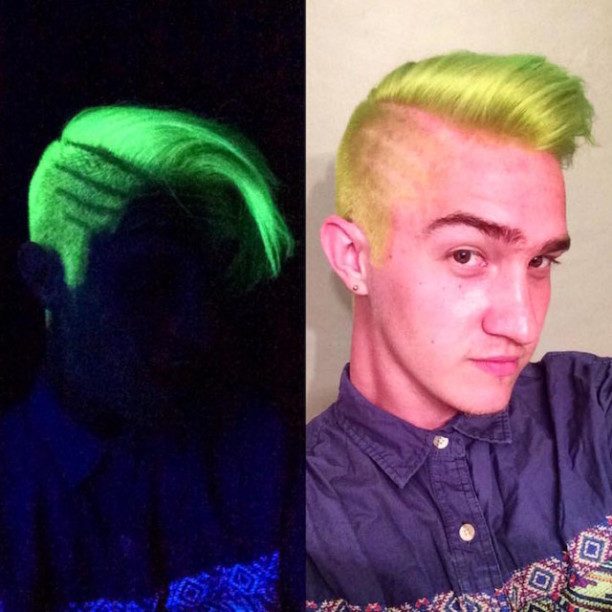 glow in the dark haarfarbe