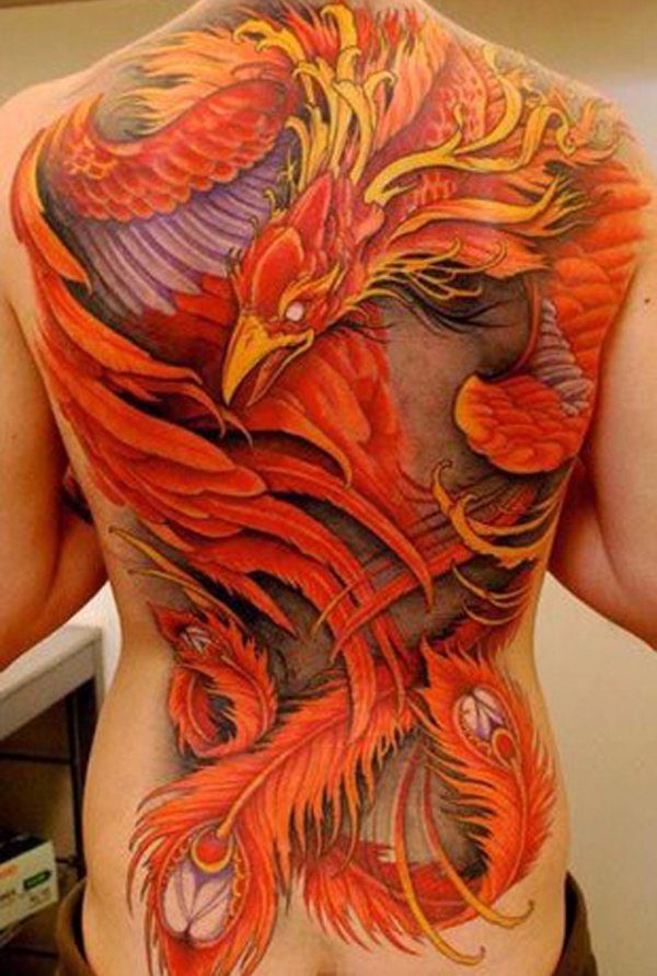 Phoenix rückentattoo
