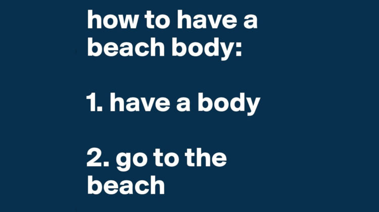 bikini day beach body