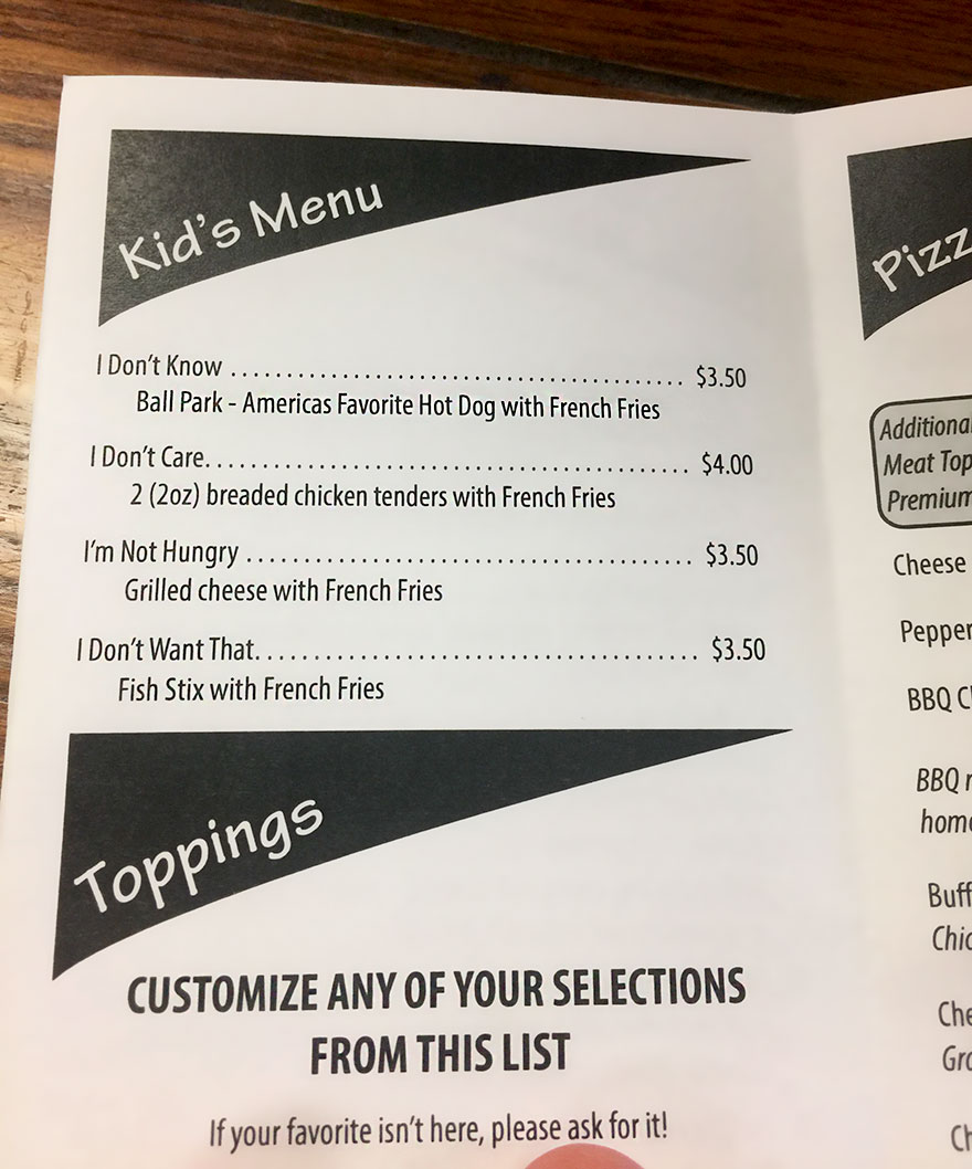 Menus