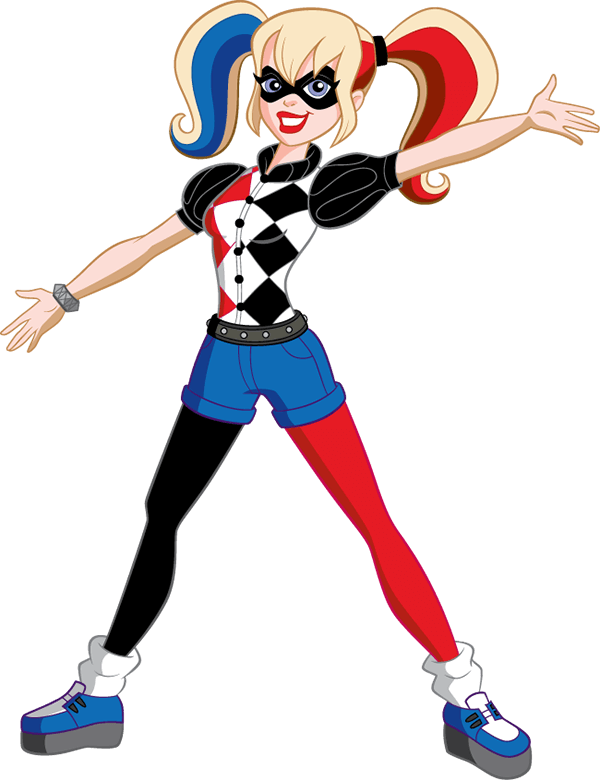 Harley Quinn in der Serie DC Super Hero Girls. 